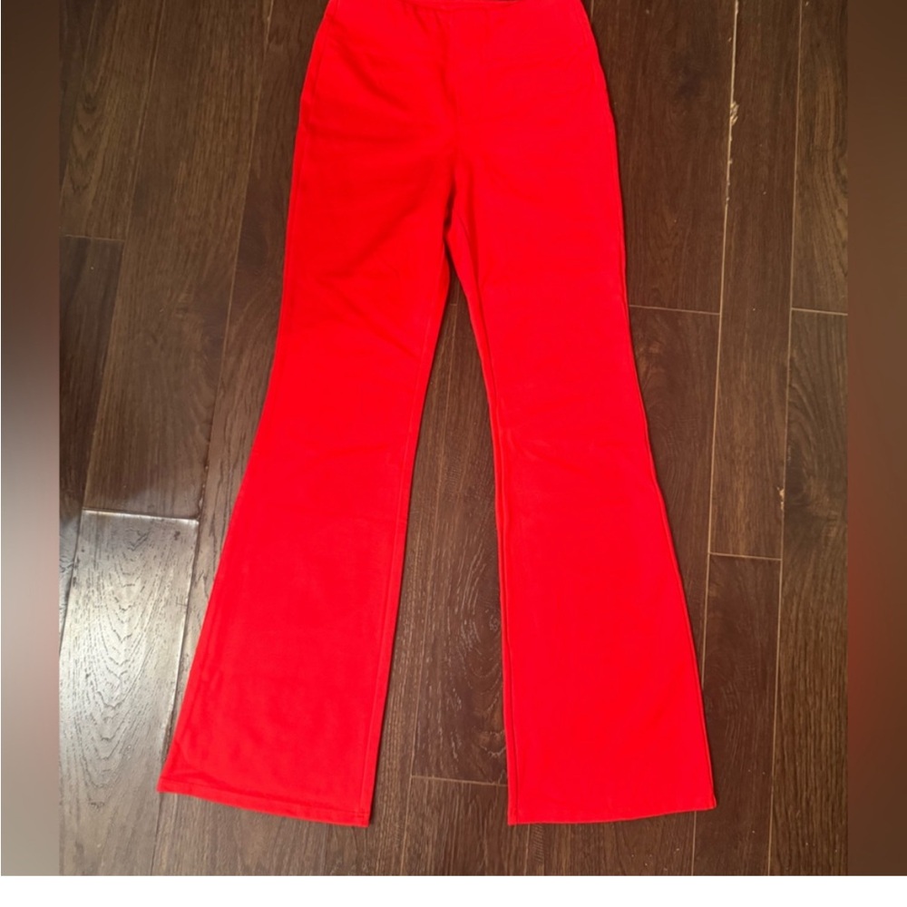 HALARA Bright Red Flare Pants